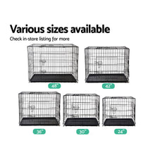 Load image into Gallery viewer, i.Pet Dog Cage 42inch Pet Cage - Black
