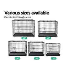 Load image into Gallery viewer, i.Pet Dog Cage 48inch Pet Cage - Black
