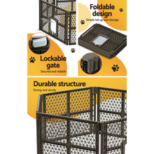 Load image into Gallery viewer, i.Pet Dog Playpen Enclosure 6 Panel Pet Fence Plastic Play Pen
