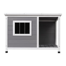 Load image into Gallery viewer, i.Pet Dog Kennel House Large Wooden Outdoor Pet Kennels Indoor Puppy Cabin Log
