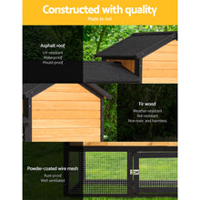 Load image into Gallery viewer, i.Pet Chicken Coop Rabbit Hutch Wooden Cage Pet Hutch 165cm x 52cm x 86cm
