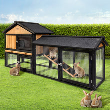 Load image into Gallery viewer, i.Pet Chicken Coop Rabbit Hutch Wooden Cage Pet Hutch 165cm x 52cm x 86cm

