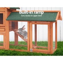 Load image into Gallery viewer, i.Pet Rabbit Hutch Chicken Coop Wooden Cage Pet Hutch 220cm x 52cm x 84cm
