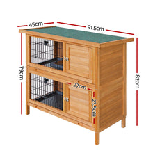 Load image into Gallery viewer, i.Pet Rabbit Hutch Wooden Chicken Coop Pet Hutch 82cm x 91.5cm x 45cm
