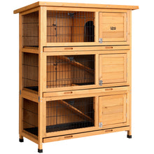 Load image into Gallery viewer, i.Pet Rabbit Hutch Wooden Cage Pet hutch Chicken Coop 91.5cm x 46cm x 116.5cm
