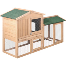 Load image into Gallery viewer, i.Pet Chicken Coop Rabbit Hutch 138cm Wide Wooden Pet Hutch
