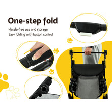 Load image into Gallery viewer, i.Pet Pet Stroller Pram Large Dog Cat Carrier Travel Pushchair Foldable 4 Wheels
