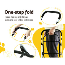 Load image into Gallery viewer, i.Pet Pet Stroller Dog Pram Large Cat Carrier Travel Foldable 4 Wheels Double
