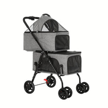 Load image into Gallery viewer, i.Pet Pet Stroller 2-tier Dog Pram Large Cat Carrier Travel Pushchair Foldable
