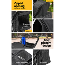 Load image into Gallery viewer, i.Pet 4 Wheel Pet Stroller - Black

