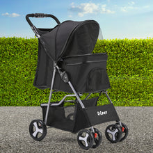 Load image into Gallery viewer, i.Pet 4 Wheel Pet Stroller - Black
