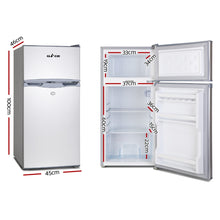 Load image into Gallery viewer, Glacio 100L Portable Fridge Bar Freezer Cooler Upright 12V/24V/240V Caravan Car Silver
