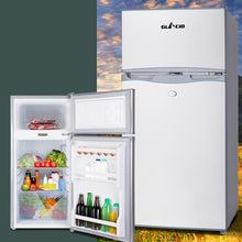 Load image into Gallery viewer, Glacio 100L Portable Fridge Bar Freezer Cooler Upright 12V/24V/240V Caravan Car Silver
