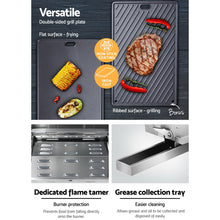 Load image into Gallery viewer, Grillz Portable Gas BBQ Grill with Double Sided Plate
