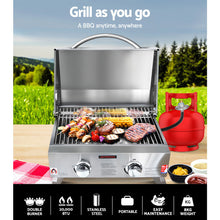 Load image into Gallery viewer, Grillz Portable Gas BBQ Grill 2 Burners
