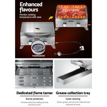 Load image into Gallery viewer, Grillz Portable Gas BBQ Grill 2 Burners
