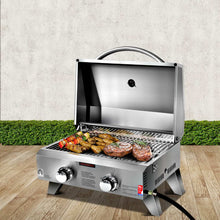 Load image into Gallery viewer, Grillz Portable Gas BBQ Grill 2 Burners
