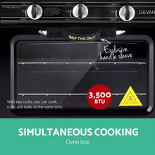 Load image into Gallery viewer, Devanti Portable Gas Oven LPG Black
