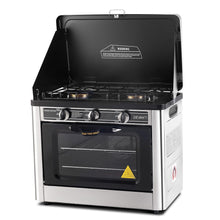 Load image into Gallery viewer, Devanti Portable Gas Oven LPG Silver
