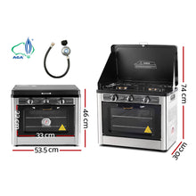 Load image into Gallery viewer, Devanti Portable Gas Oven LPG Silver

