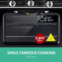 Load image into Gallery viewer, Devanti Portable Gas Oven LPG Silver
