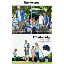Load image into Gallery viewer, Alfresco 6 Person Picnic Basket Set Picnic Bag Cooler Wheels Insulated Bag
