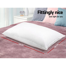 Load image into Gallery viewer, Giselle Bedding Set of 2 Duck Down Pillow - White
