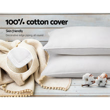 Load image into Gallery viewer, Giselle Bedding Set of 2 Duck Down Pillow - White

