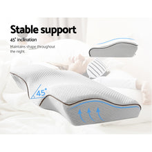 Load image into Gallery viewer, Giselle Memory Foam Pillow Neck Pillows Contour Rebound Pain Relief Support
