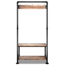 Load image into Gallery viewer, Artiss Clothes Rack Shoe  Rack Vintage Coat Stand Hallway Shelf
