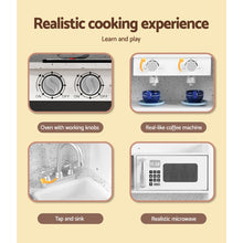 Load image into Gallery viewer, Keezi Kids Kitchen Set Pretend Play Wooden Toys Cooking Cookware Childrens Toy
