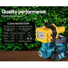 Load image into Gallery viewer, Auto Peripheral Water Pump Clean Electric Garden Farm Rain Tank Irrigation QB60 Yellow
