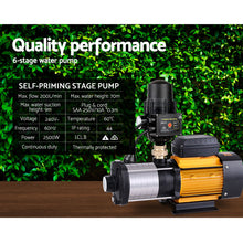 Load image into Gallery viewer, Giantz 2500W Multi Stage Water Pump Pressure Rain Tank Farm House Irrigation
