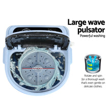 Load image into Gallery viewer, Devanti Portable Washing Machine 3KG Black
