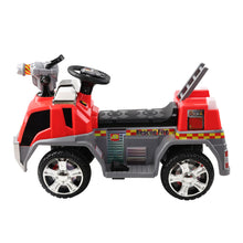 Load image into Gallery viewer, Rigo Kids Ride On Fire Truck Motorbike Motorcycle Car Red Grey
