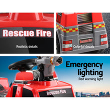 Load image into Gallery viewer, Rigo Kids Ride On Fire Truck Motorbike Motorcycle Car Red Grey
