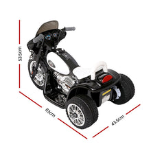 Load image into Gallery viewer, Rigo Kids Ride On Motorbike Motorcycle Toys Black White
