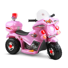 Load image into Gallery viewer, Rigo Kids Electric Ride On Police Motorcycle Motorbike 6V Battery Pink
