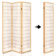 Load image into Gallery viewer, Nature Japanese Zen Style 4 Panel Room Divider
