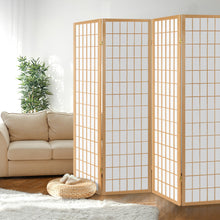 Load image into Gallery viewer, Nature Japanese Zen Style 4 Panel Room Divider
