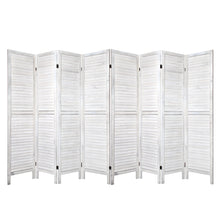 Load image into Gallery viewer, 8 Panel Timber White Room Divider
