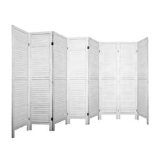Load image into Gallery viewer, 8 Panel Timber White Room Divider
