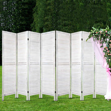 Load image into Gallery viewer, 8 Panel Timber White Room Divider
