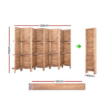 Load image into Gallery viewer, 8 Panel Wooden Timber Room Divider
