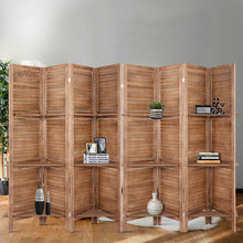 Load image into Gallery viewer, 8 Panel Wooden Timber Room Divider
