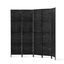 Load image into Gallery viewer, Artiss 4 Panel Room Divider Screen Privacy Timber Foldable Dividers Stand Black
