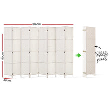 Load image into Gallery viewer, Artiss 8 Panel Room Divider Screen Privacy Timber Foldable Dividers Stand White
