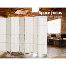 Load image into Gallery viewer, Artiss 8 Panel Room Divider Screen Privacy Timber Foldable Dividers Stand White
