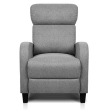 Load image into Gallery viewer, Artiss Fabric Reclining Armchair - Grey
