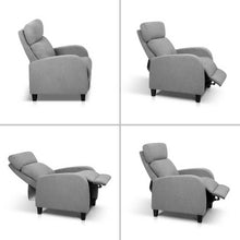 Load image into Gallery viewer, Artiss Fabric Reclining Armchair - Grey
